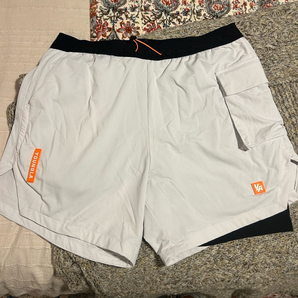 Young LA 2 in 1 shorts size Medium
